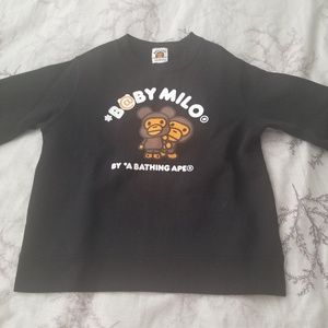 Authentic BAPE Kids Baby Milo x Bearbrick Crewneck